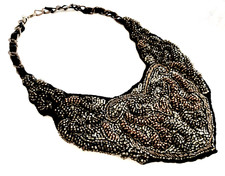 ZARA EMBELLISHED BEADED NECKLACE COLLAR DRESS BIB CHAIN NECKLACE NEW