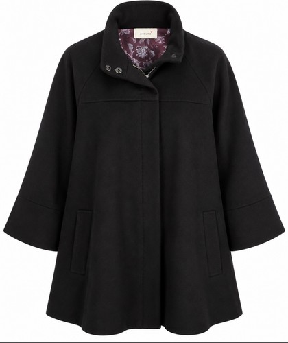 Per una black - swing, coat
