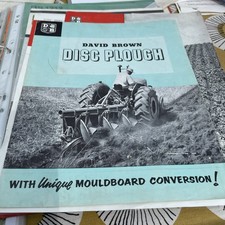 David brown disc plough sales 4 page  brochure 