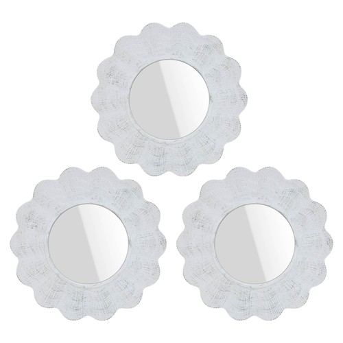 Set wall mirrors brushed - set,