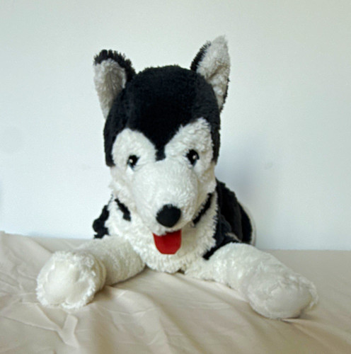 Ikea black white husky - husky, dog