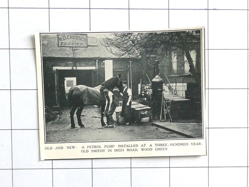 1926 petrol pump installed - petrol, at