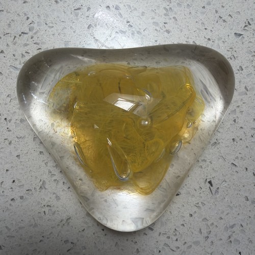 Vintage glass paperweight - vintage,