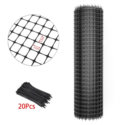 10m black pvc plastic - 1m,