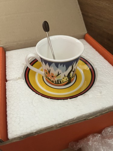 Clarice cliff coffe set - coffe,