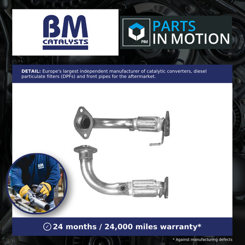 Exhaust front down - pipe, fits