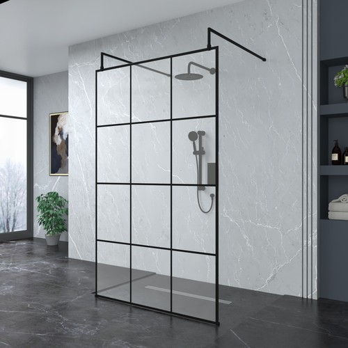 Black grid glass - grid, in