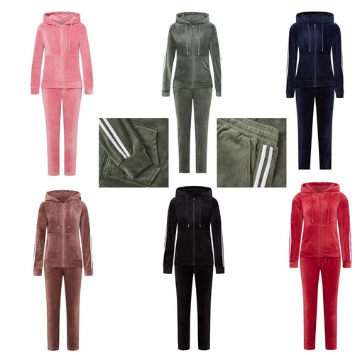 Womens velvet velour - 2, stripe