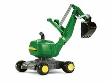 Rolly John Deere Mobile 360 Degree Functional Excavator w/ Wheels Childrens Toy