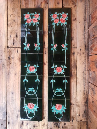Victorian tiles fireplace - tiles,