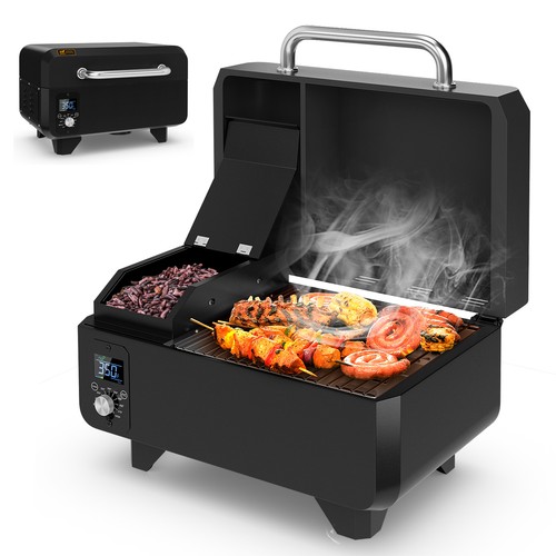 Portable pellet grill - pellet,