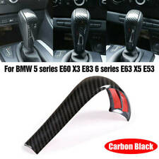 Carbon Fiber Gear Shift Knob Cap Cover Trim Fit For BMW 5 Series E60 E63 E83 E53