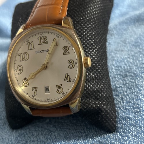 Sekonda gold tone quartz - tone, watch