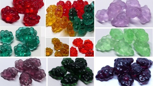 15mm czech glass - 15mm, grape