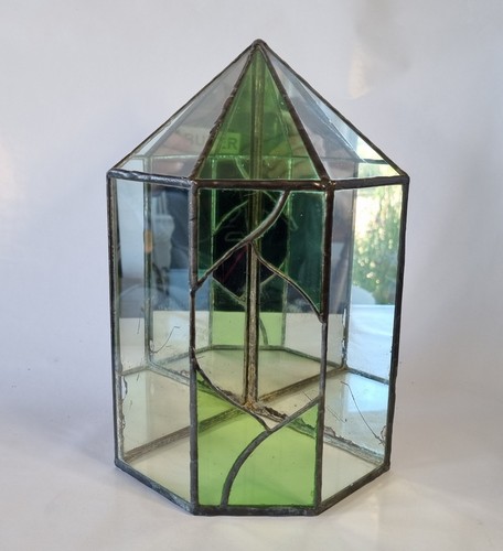 Vintage stained glass - glass, leaded