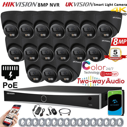Hikvision 8mp nvr cctv poe - hikvision, 4k
