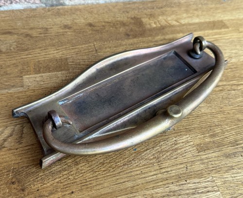 Vintage solid brass art - brass, deco