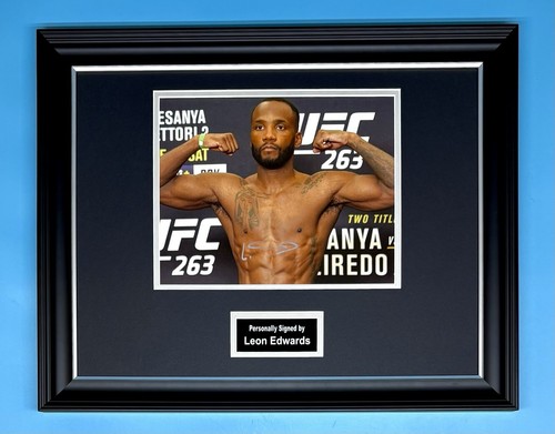 Leon edwards signed photo - edwards,