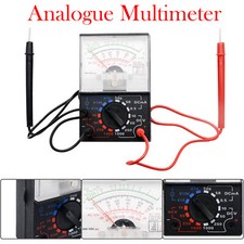AC DC Volts Ohm. Analogue Multimeter Multitester Electrical Circuit Multi Tester