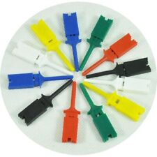 12pcs mini grabber SMD IC Chip test hook clip jumper probe for logical analyzer