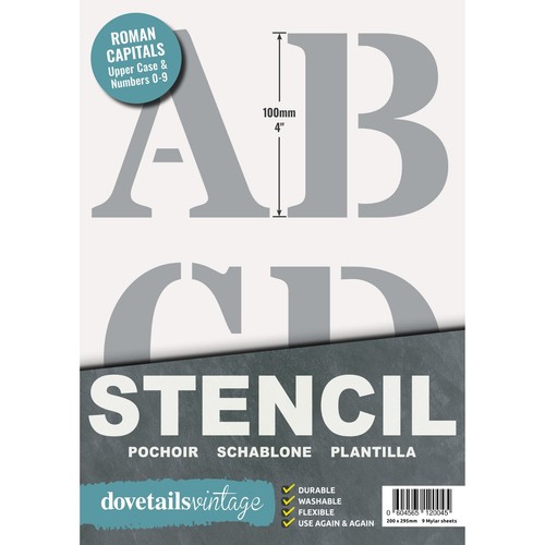 Stencil letter and - letter, numbers