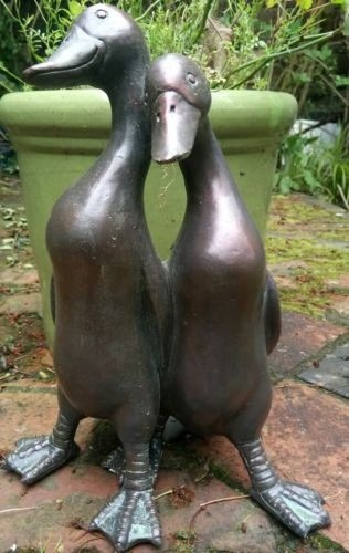 Duck pair garden ornament - pair,