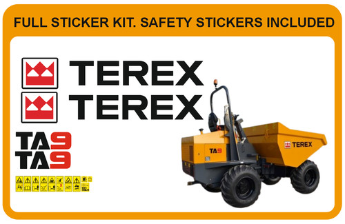 Terex ta9 dumper sticker - terex,