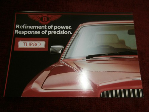 Bentley 1984 foldout - bentley, uk