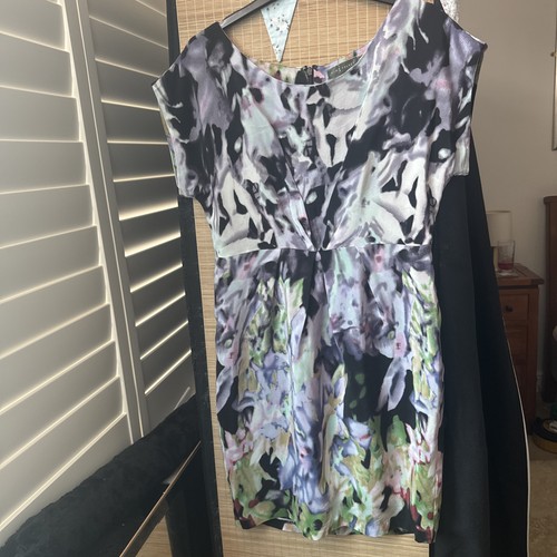 Mint velvet silk dress small - mint,