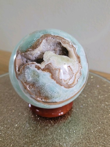 Caribbean calcite sphere 600g - caribbean,