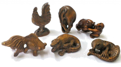 Boxwood netsuke - boxwood,