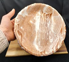 XL Pork Stone Bowl Red & White