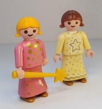 Playmobil Pre Owned  Advent Christmas / Xmas Figure  Angel Girl child x 2 & Star