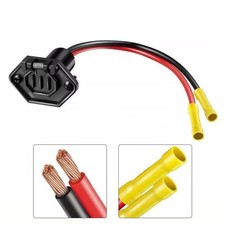 Reliable 2 Wire Marine Trolling Motor Connector 14365 6 & 14366 6 12 Volt