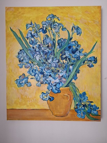 Hand copied van gogh irises - van, gogh's