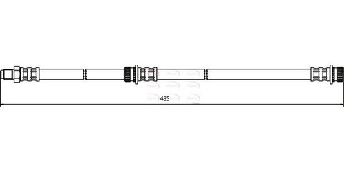 Apec rear brake hose - rear,
