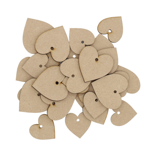 Wooden heart with hole mdf - heart,