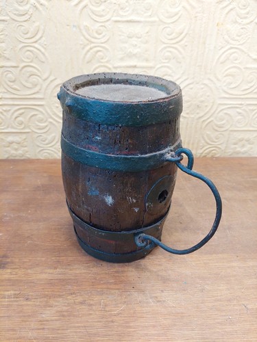 Vintage french wooden - wooden, barrel