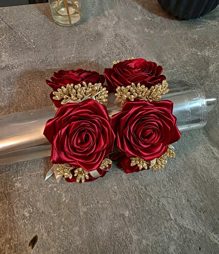 Artificial satin rose - satin, wedding