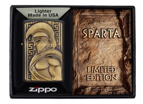 Zippo petrol lighter - zippo, sparta