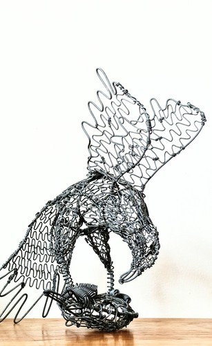 Striking bird prey - striking, art