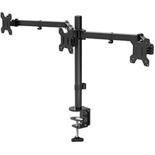 BONTEC Triple Monitor Stand for 3 Monitors 13-24 inch, Triple Arm Desk Mount for
