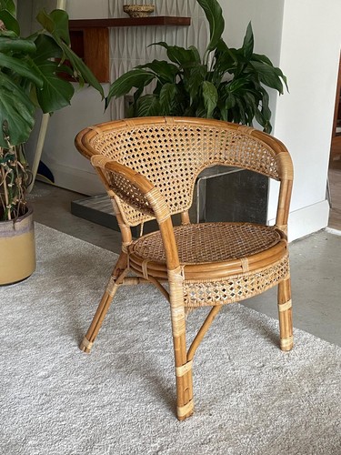 Rattan chair bamboo natural - chair,
