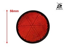 56mm REAR RED ROUND STICK ON