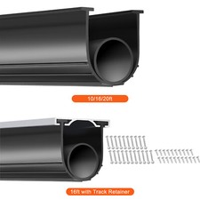 VEVOR Garage Door Seals Bottom Rubber Weather Stripping 10/16ft 5/16 inch T-end