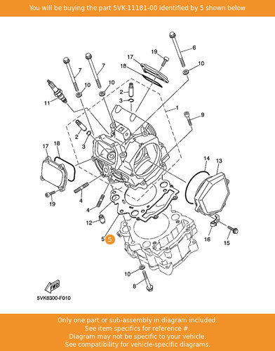 Yamaha gasket cylinder - cylinder, head