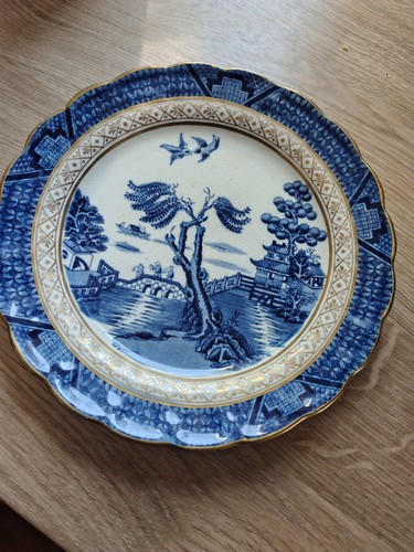 Antique spode two - antique, blue