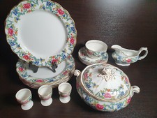 6x Booths Fine China FLORADORA