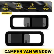 2PCS Camper Van RV Sliding Opening Windows Waterproof Caravans-L+R 780*280MM