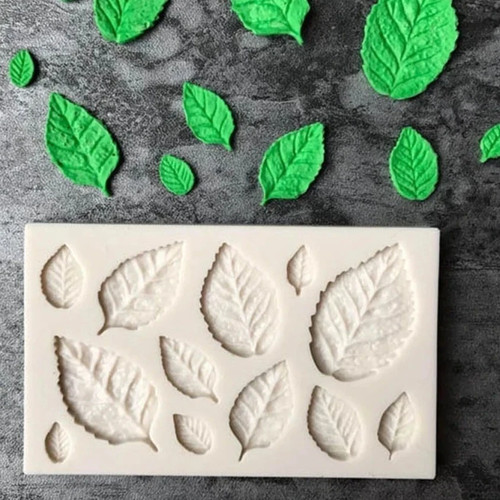 Rose leaves silicone - rose,